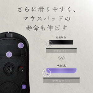 EZ マウスソール 汎用 ガラスソール NOEZ FOXX監修 丸 円形 7mm 9mm 6枚入り ゲーミングマウス用 高耐久